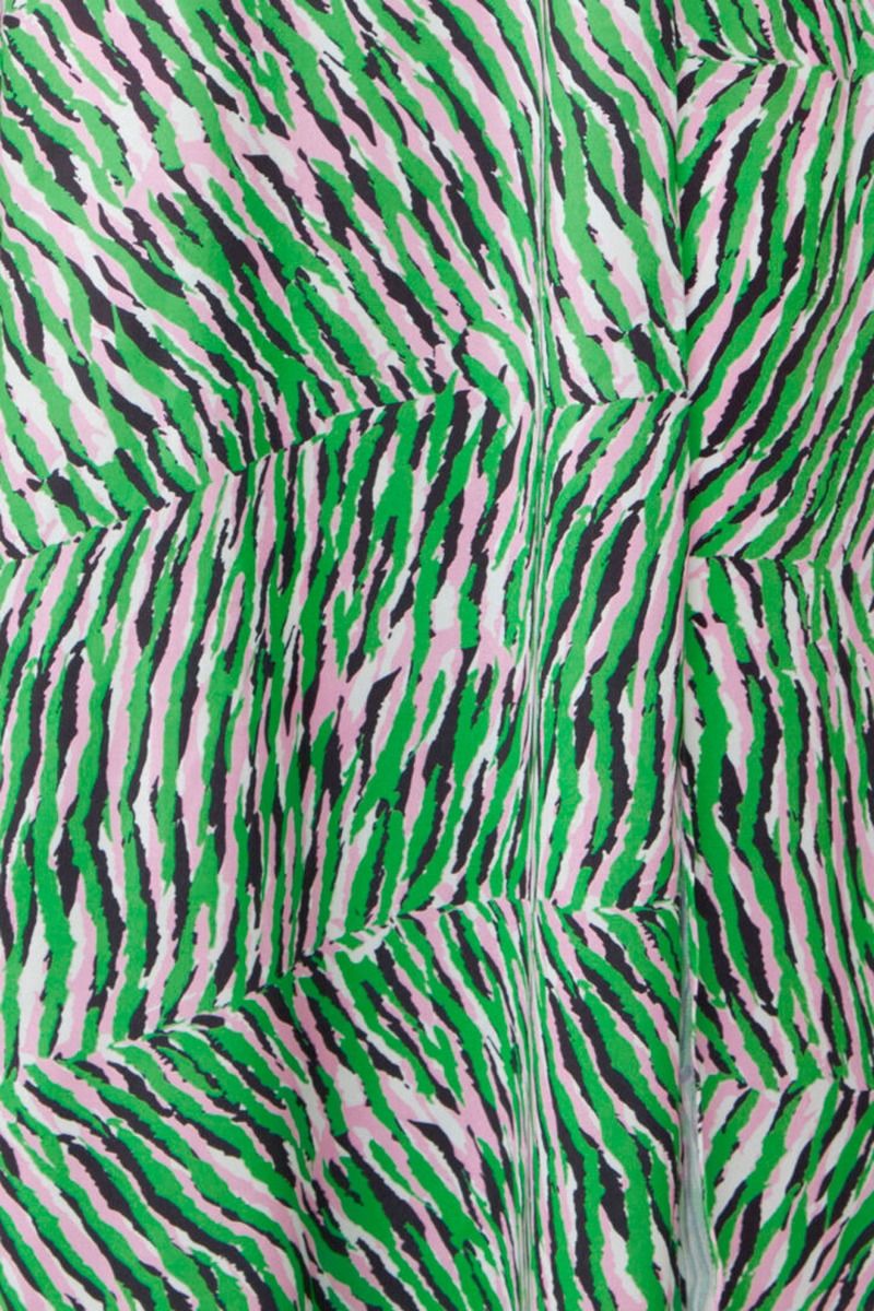 Ichi - Kjole - IX Nala DR2 - Kelly Green/Pink Zebra