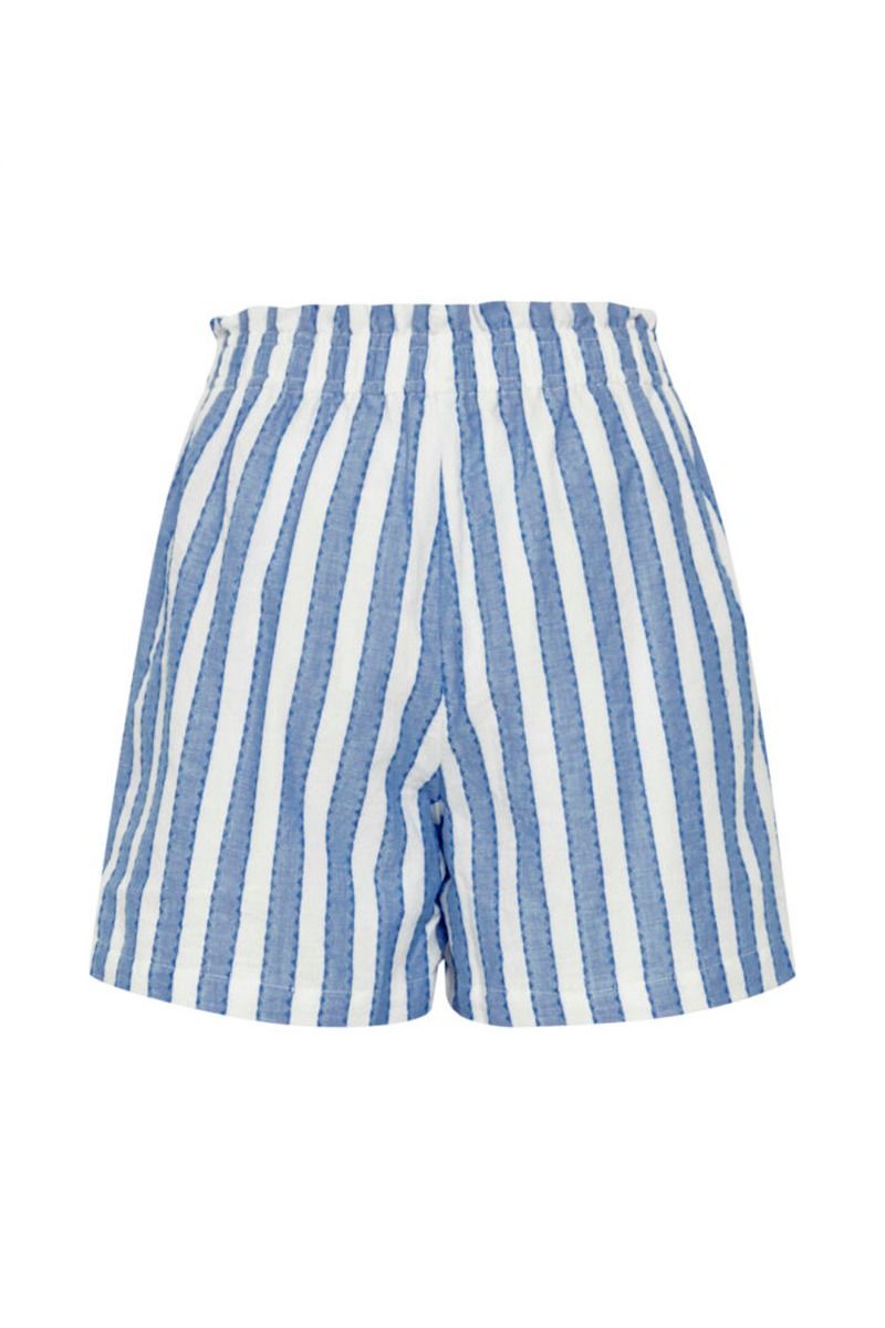 Ichi - Shorts - IH Ezoma SHO - Little Boy Blue Stripe Pattern