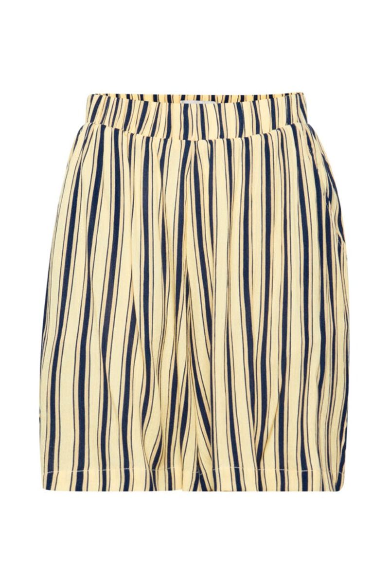 Ichi - Shorts - IH Marrakech Aop - French Vanilla Stripe
