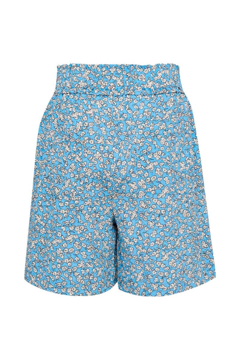 Ichi - Shorts - IH Riska SHO - Little Boy Blue Outline Flower 
