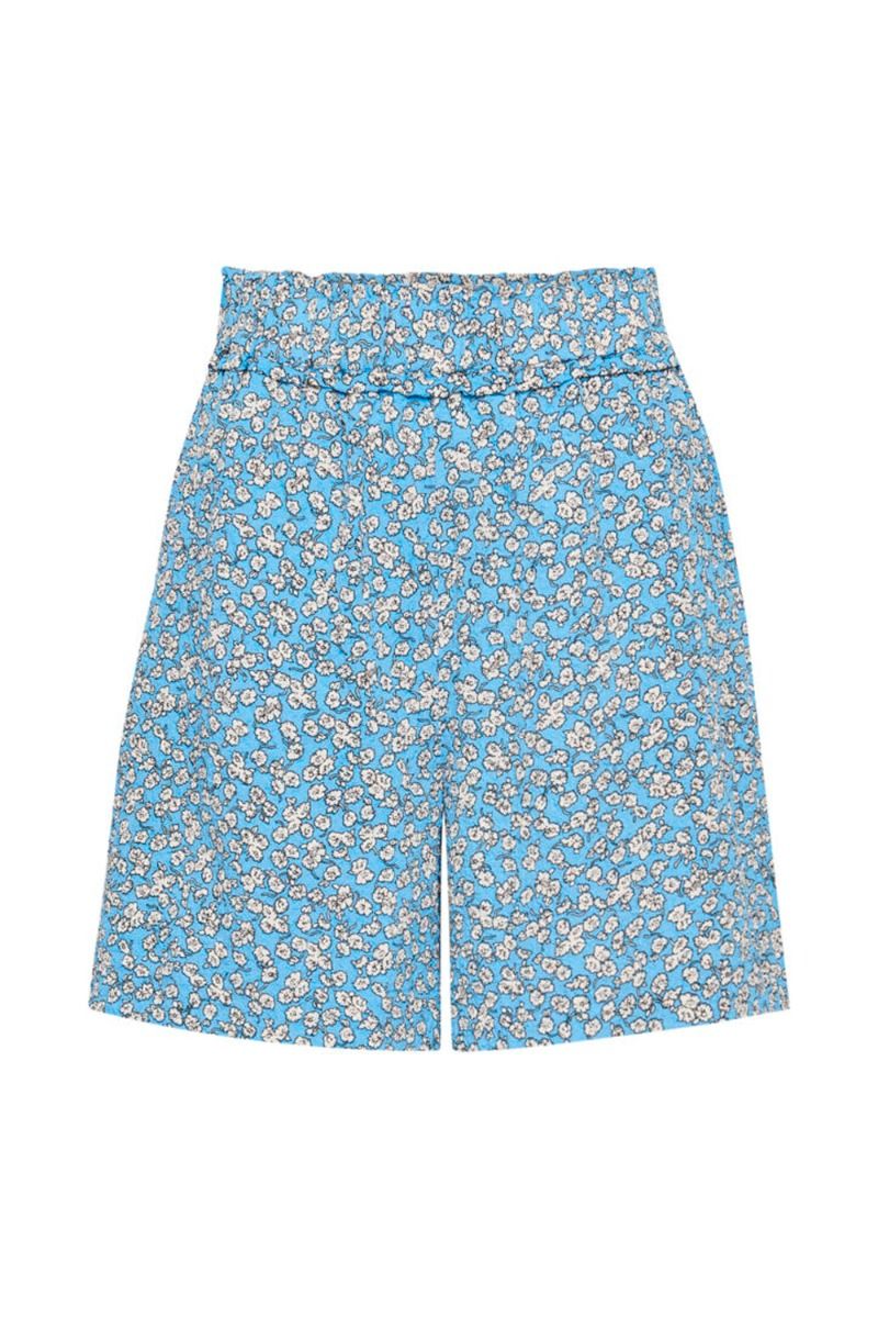 Ichi - Shorts - IH Riska SHO - Little Boy Blue Outline Flower 