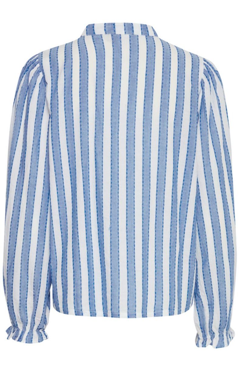 Ichi - Skjorte - IH Ezoma SH - Little Boy Blue Stripe Pattern