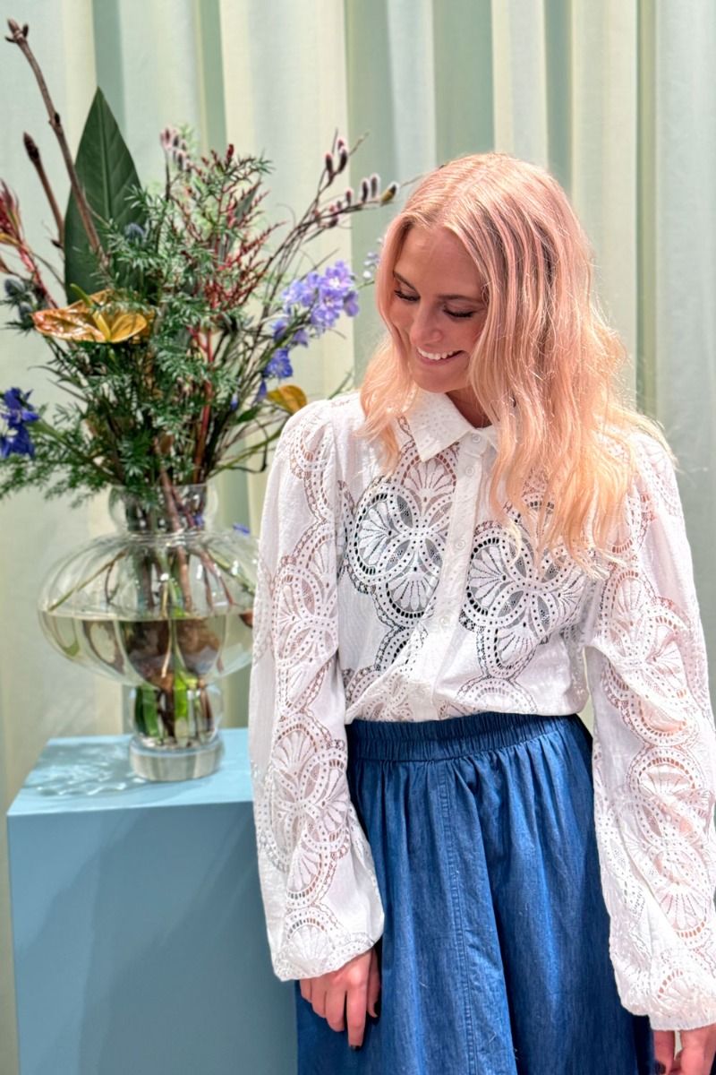 Ichi - Skjorter - IX Silja SH - Cloud Dancer