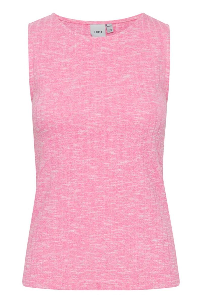 Ichi - Top - IH Peony Top - Super Pink Melange