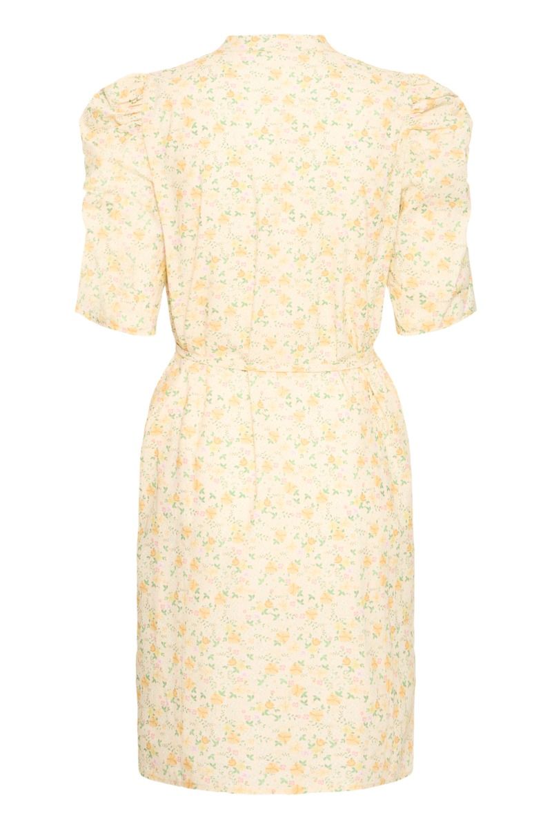 Ichi - Kjole - Xasdis DR - Buff Yellow Flowers