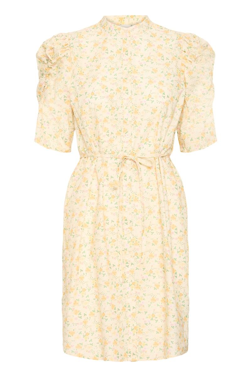 Ichi - Kjole - Xasdis DR - Buff Yellow Flowers