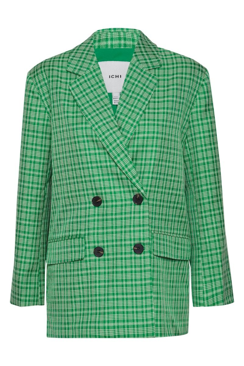 Ichi - Blazer - IXY Dis Dobb Blazer - Kelly Green Check