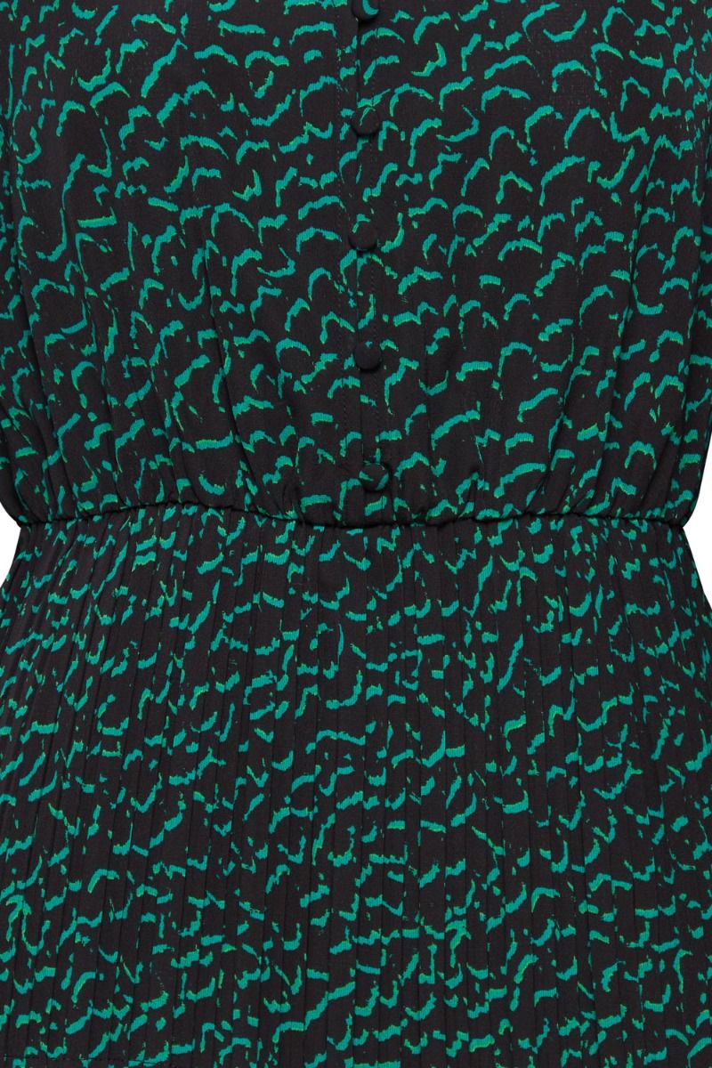 Ichi - Bluse - IH Dara LS - Ditsy Outline Green 