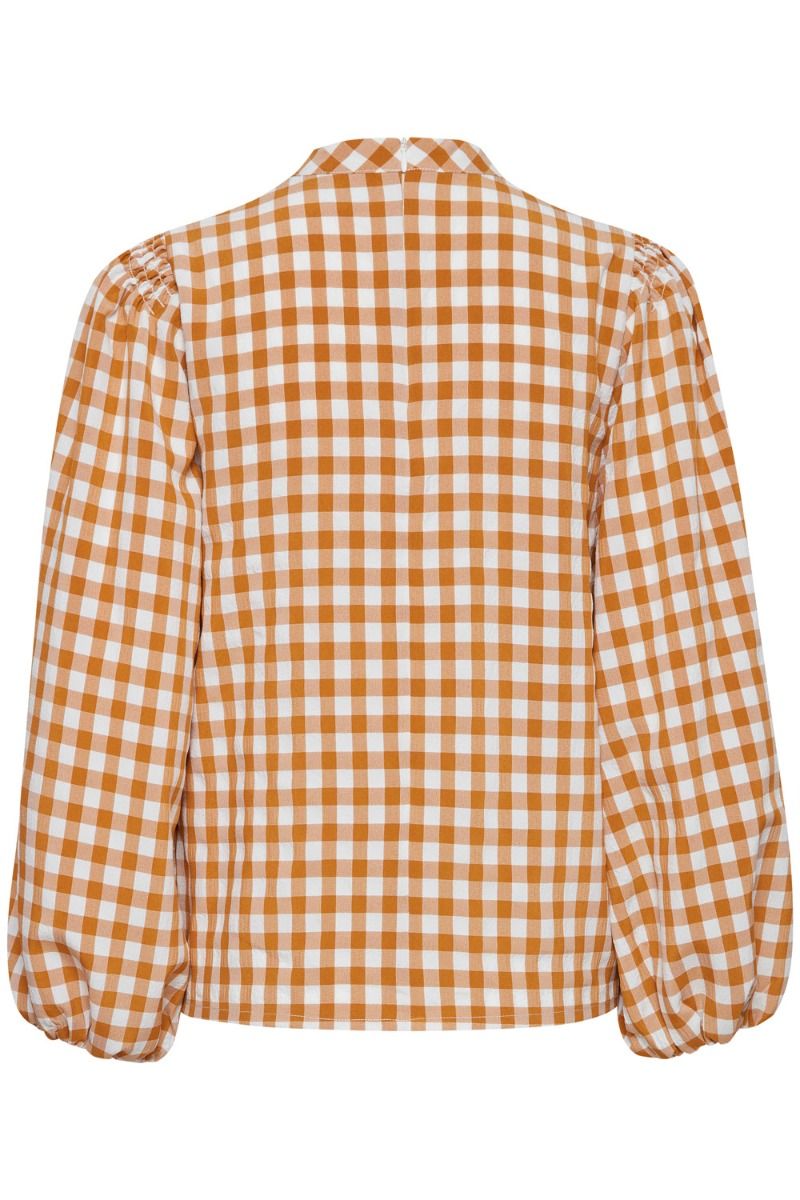 Ichi - Bluse - Elizabella LS - Sudan Brown