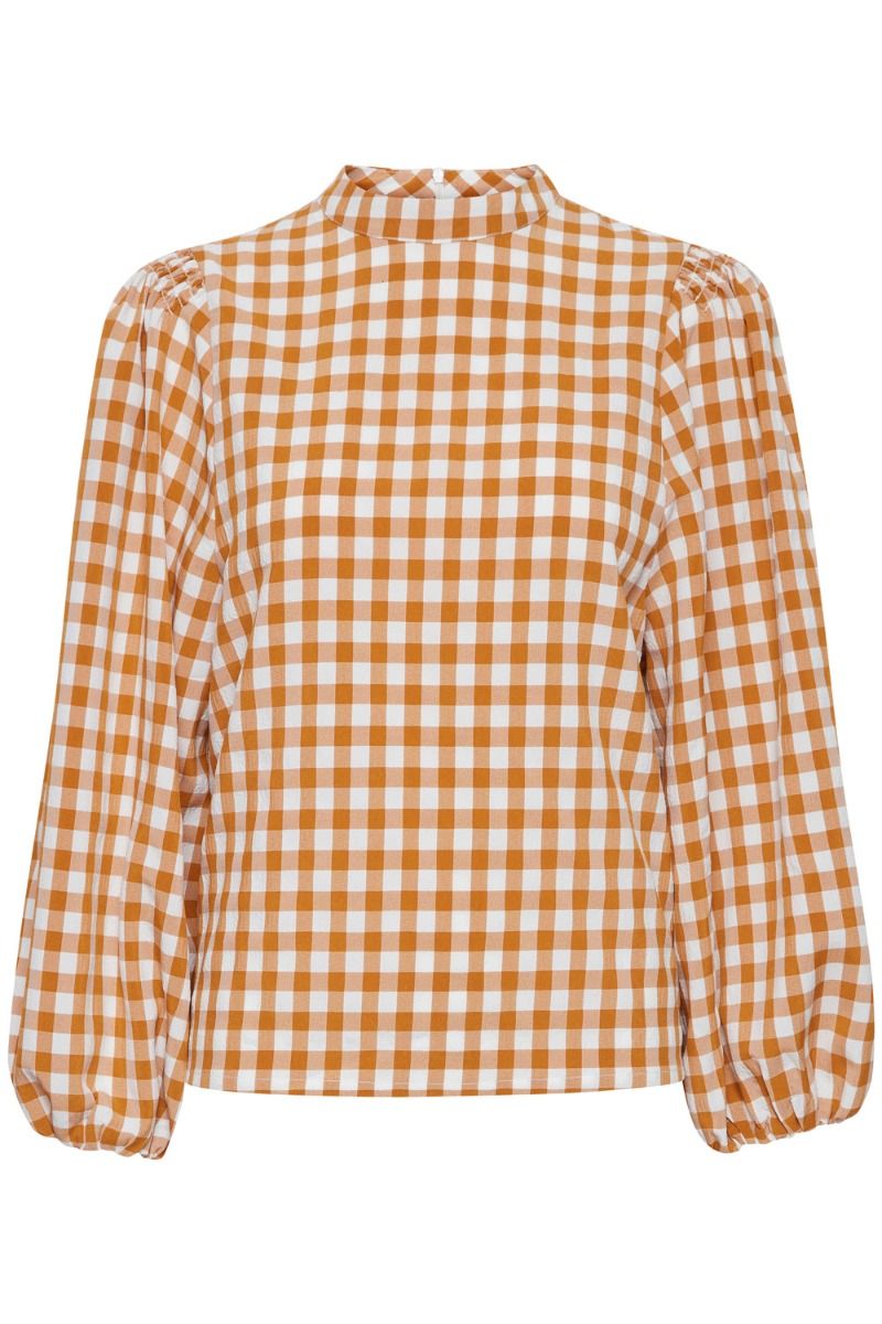 Ichi - Bluse - Elizabella LS - Sudan Brown