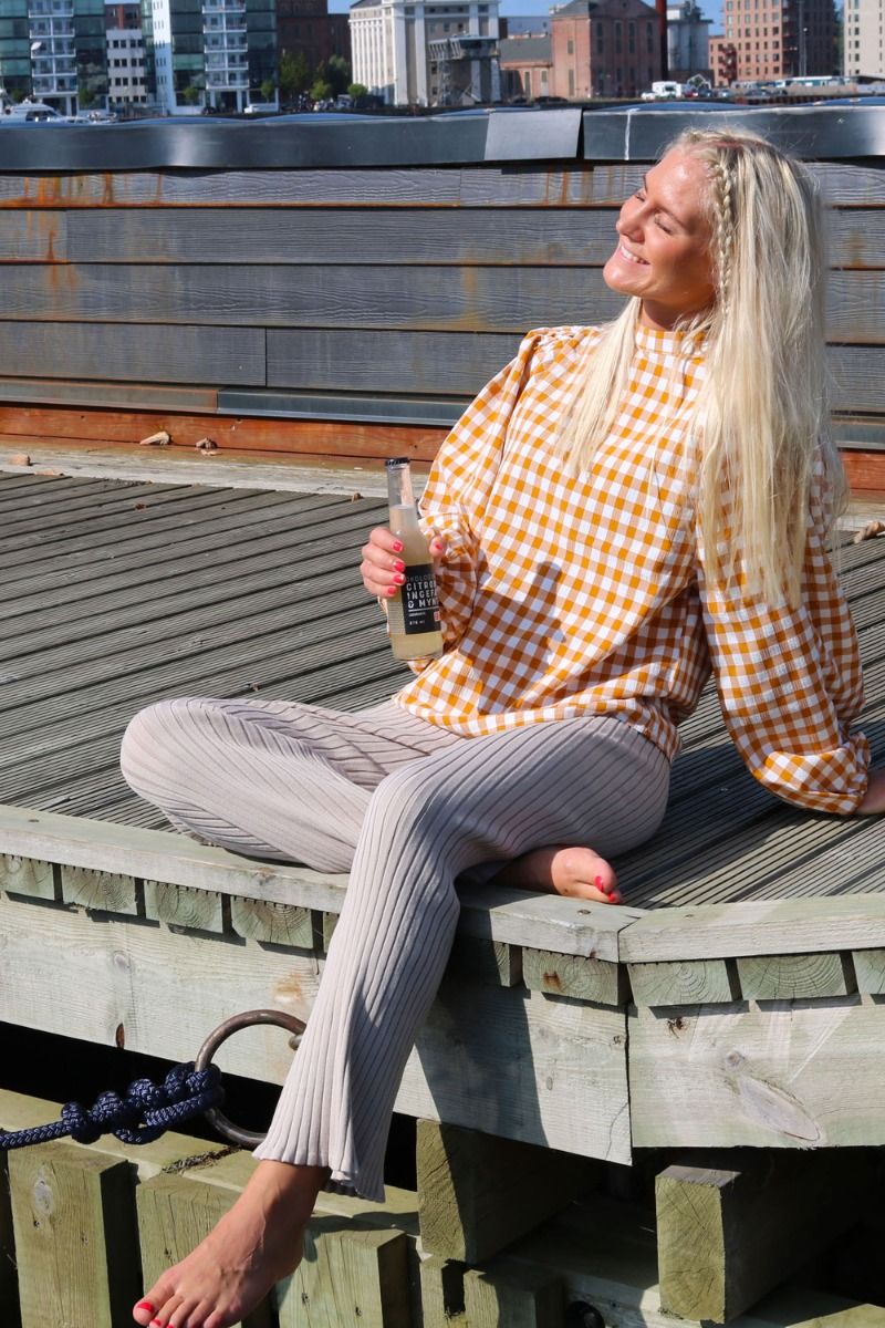 Ichi - Bluse - Elizabella LS - Sudan Brown