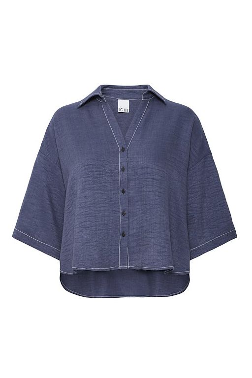Ichi - Skjorte - IX Elsie - Faded Denim