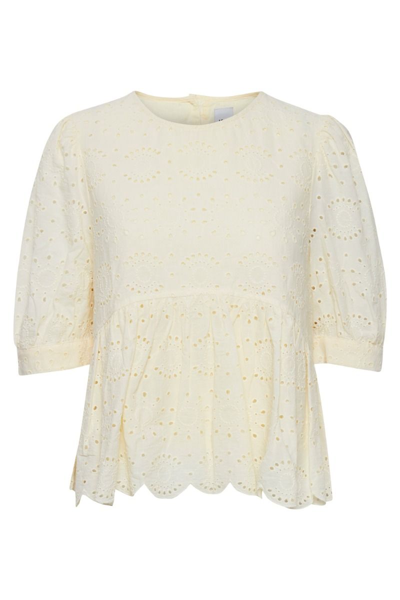 Ichi - Bluse - IH Fausta SS - Vanilla Custard