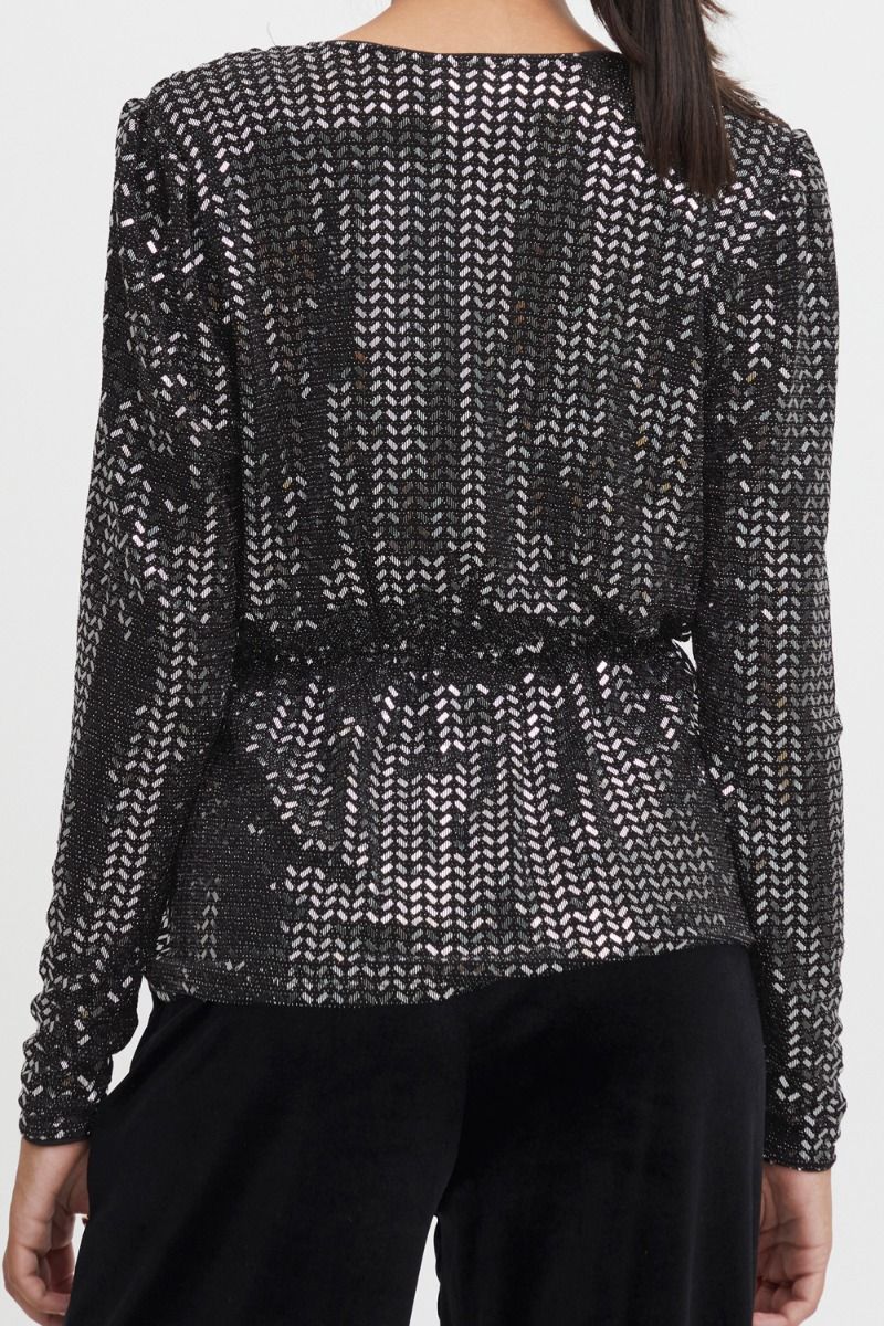 Ichi - Bluse - IH Porter LS - Black