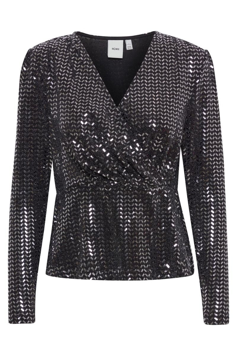 Ichi - Bluse - IH Porter LS - Black