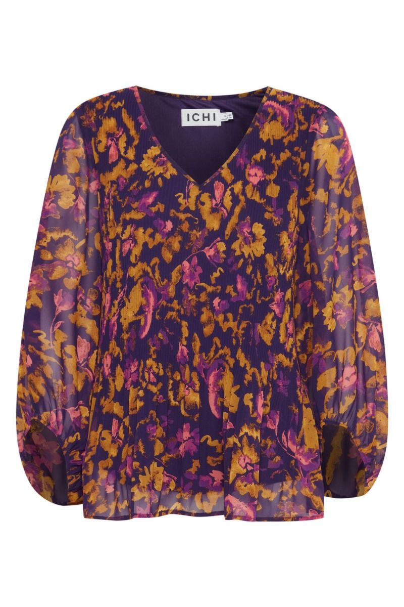 Ichi - Bluse - IH Illy MS - Purple Multi Flower