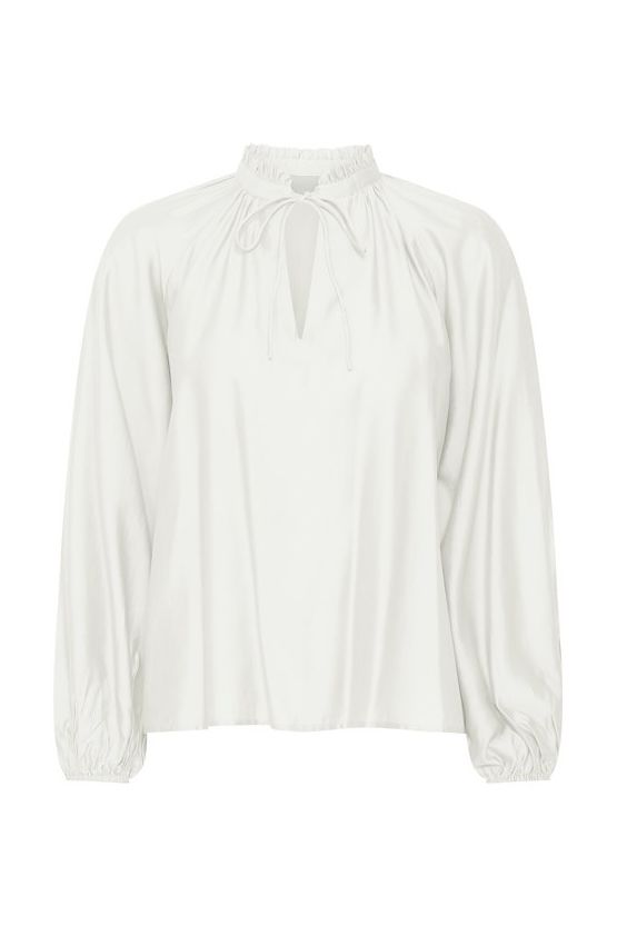 Ichi - Bluse - IH Karlani LS - Cloud Dancer