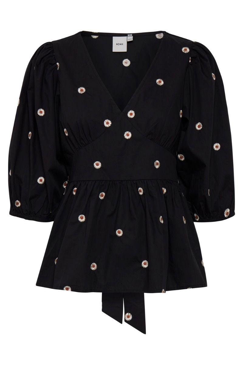 Ichi - Bluse - Laia SH - Black