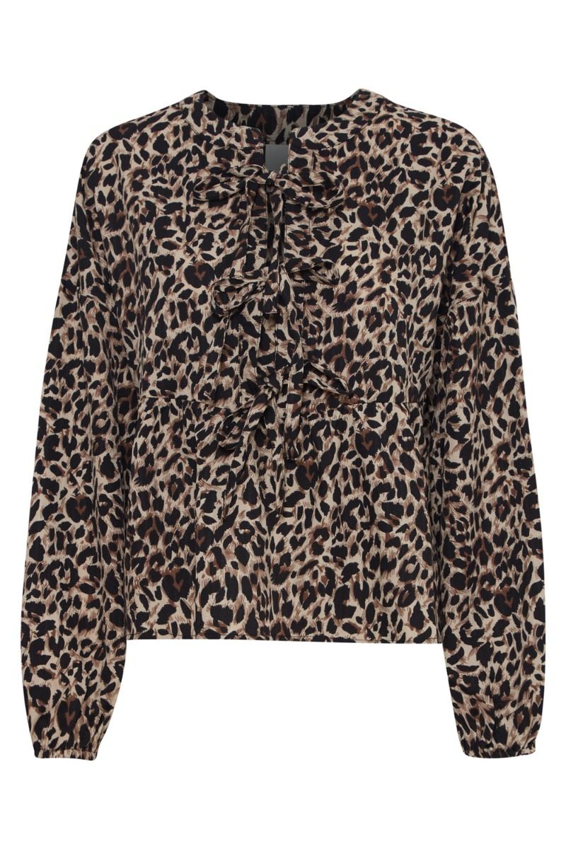 Ichi - Bluse - IX Linda LS2 - Tannin LEO