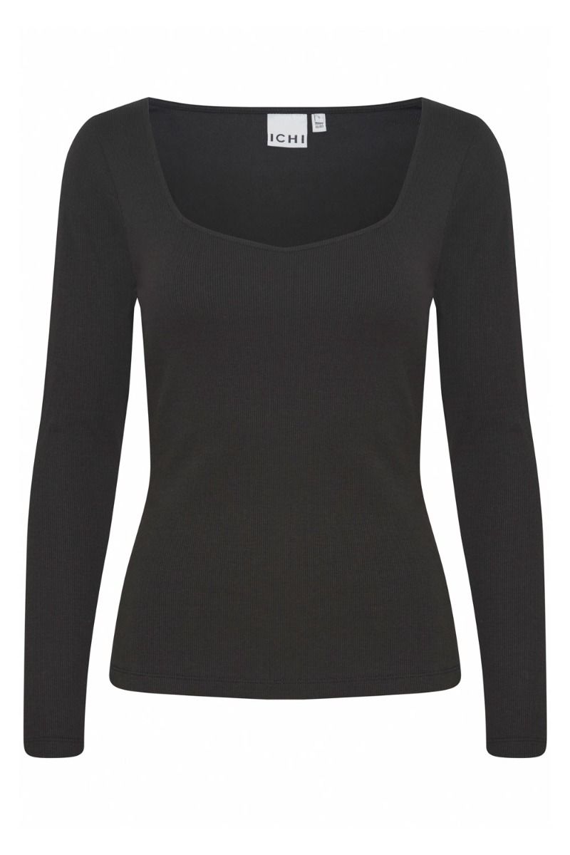 Ichi - Bluse - IH Oreta LS - Black