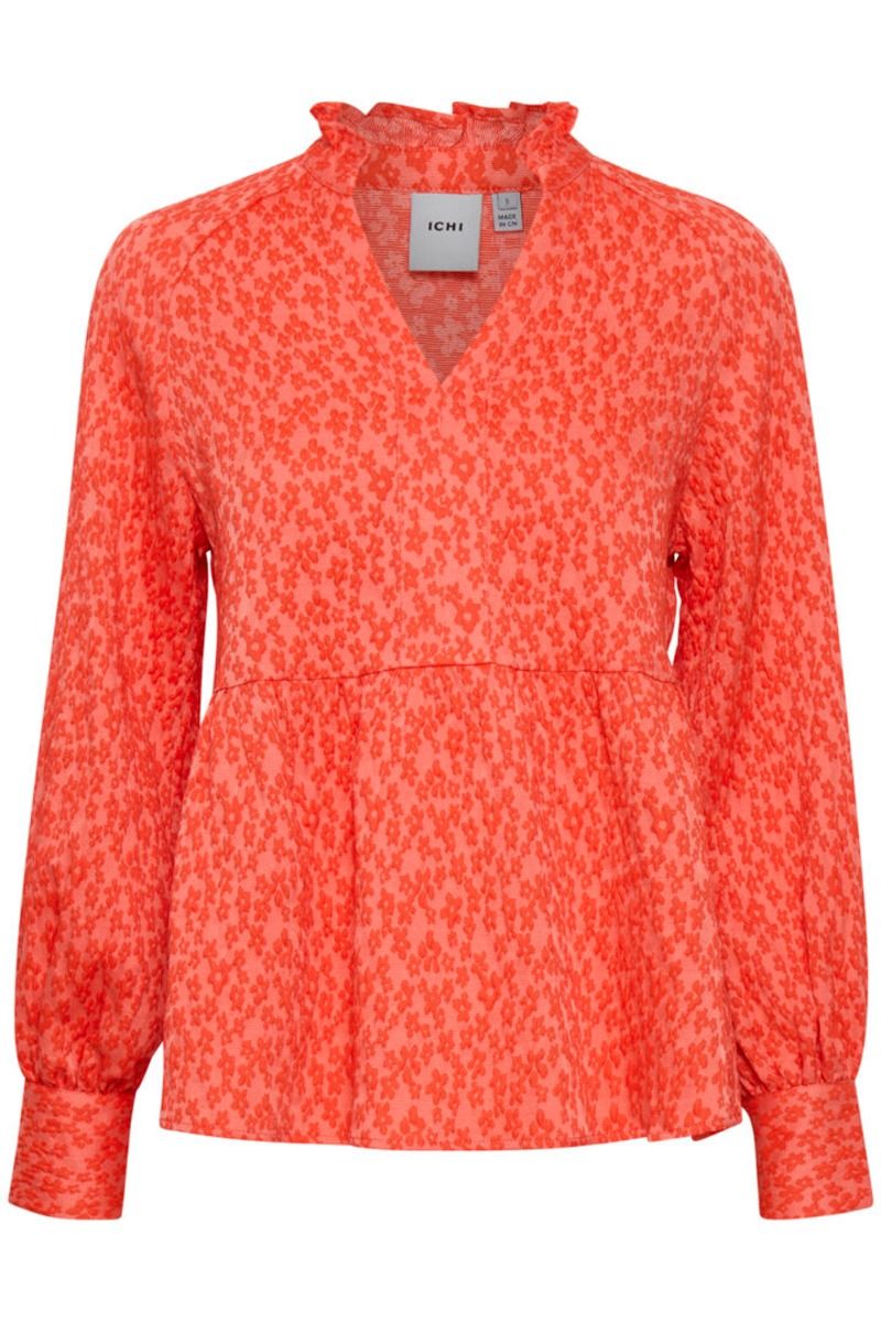 Ichi - Bluse - Poppies LS - Grenadine