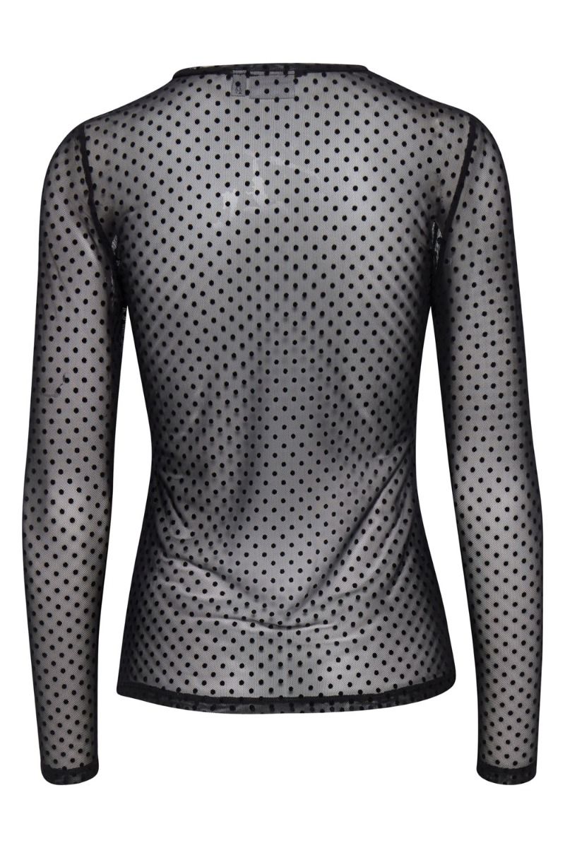 Ichi - Bluse - IH Spottie - Black