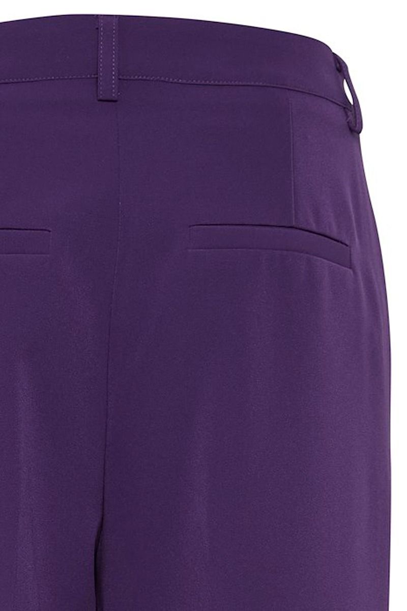 Ichi - Bukser - IH Lexi Wide Pants - Violet Indigo
