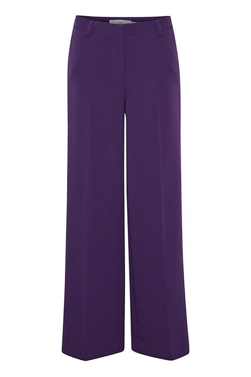 Ichi - Bukser - IH Lexi Wide Pants - Violet Indigo