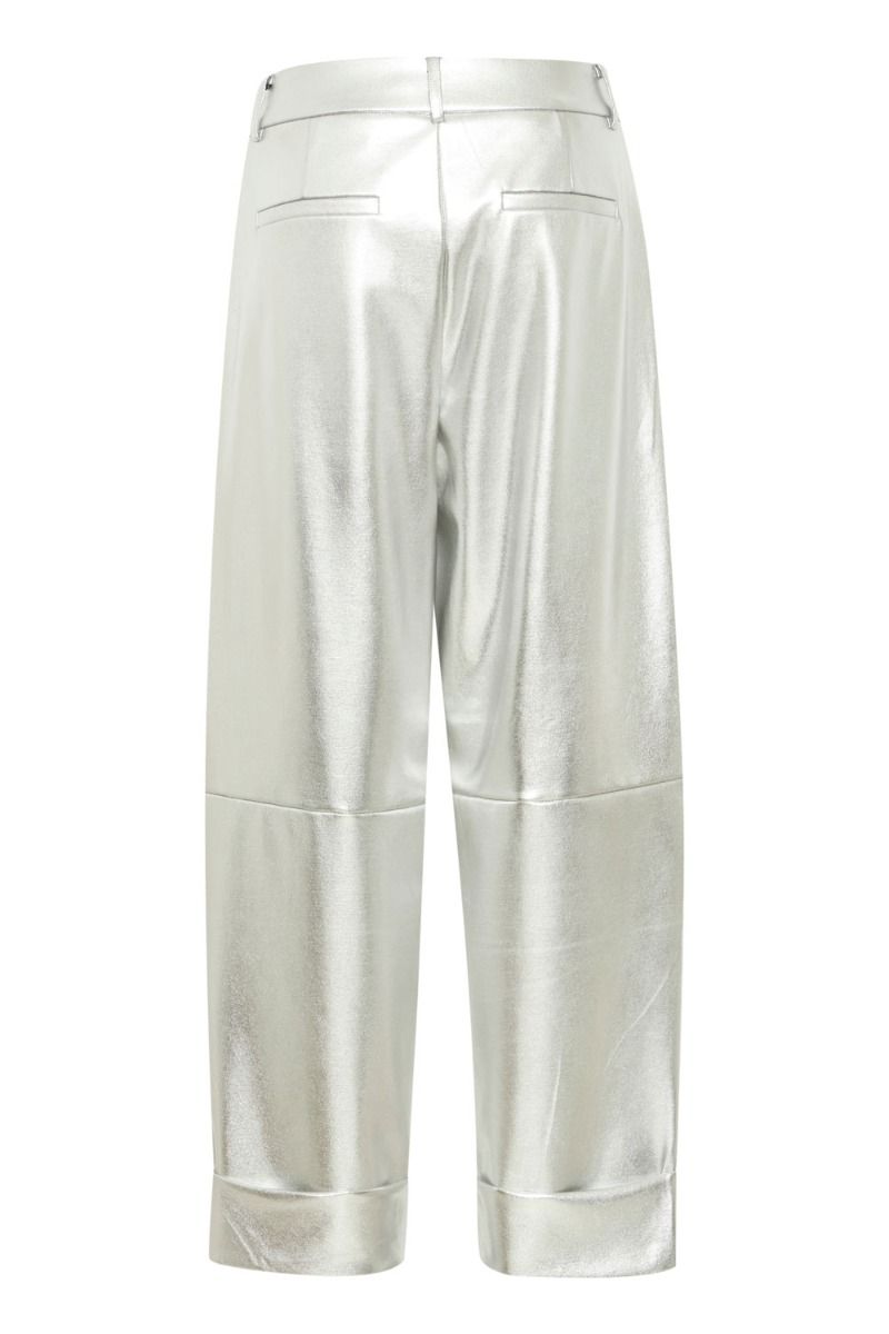 Ichi - Bukser - IH Kate Metallic PA - Silver