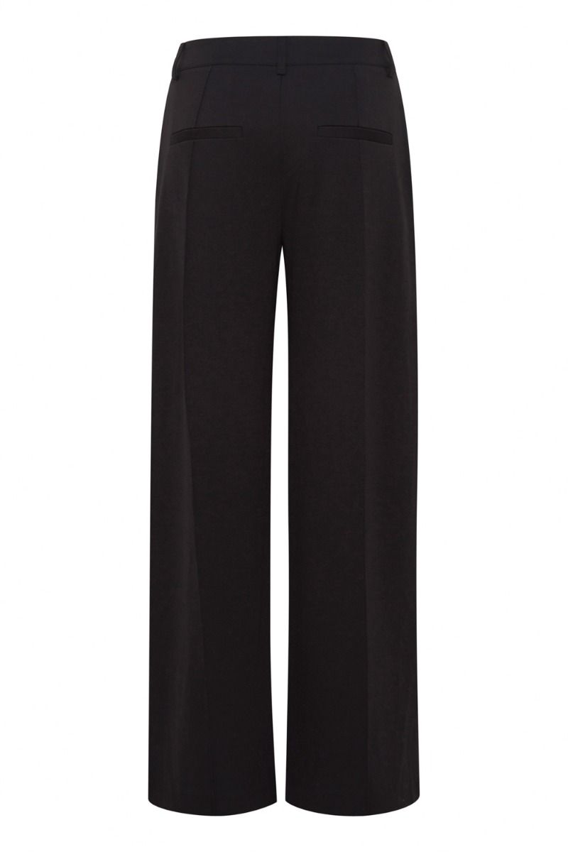 Ichi - Bukser - IH Kate Sus Office Wide Pants - Black