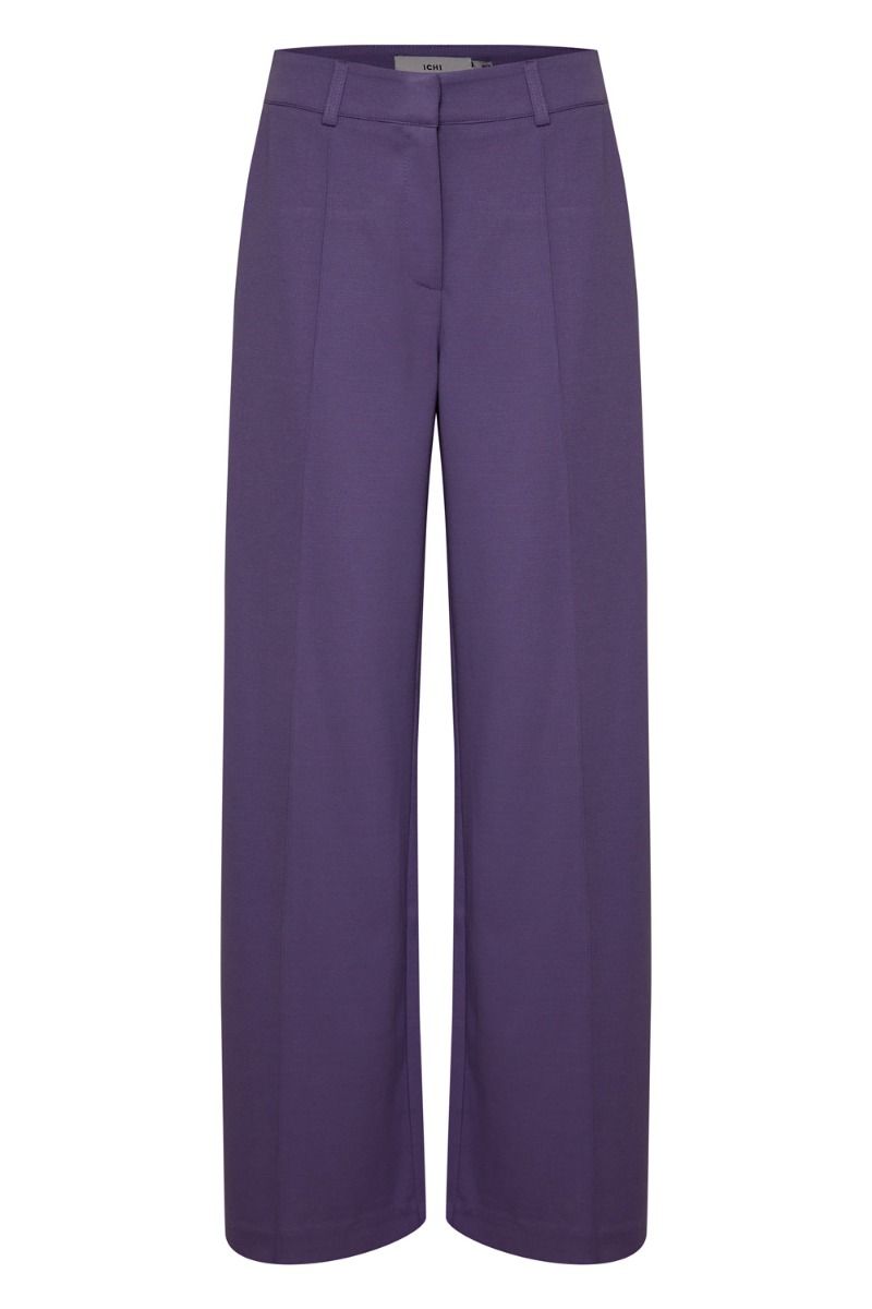 Ichi - Bukser - IH Kate Sus Office Wide Pants - Loganberry