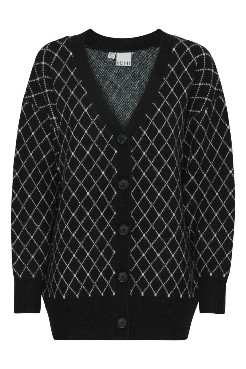 Ichi - Cardigan - IH Alvino CA - Black