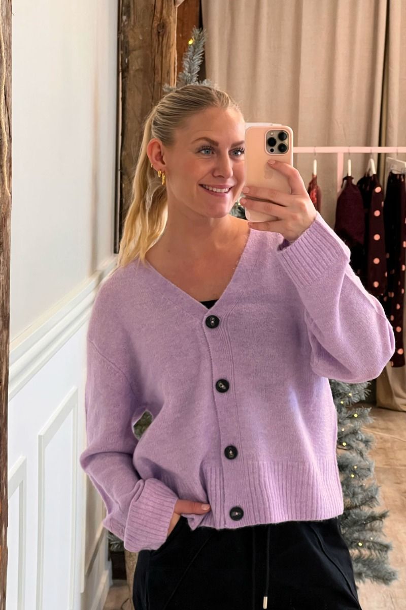 Ichi - Cardigan - Baling - Purple Rose Melange