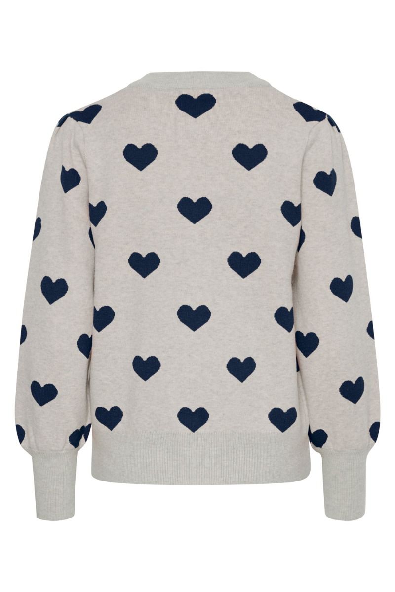 Ichi - Cardigan - IH Brielle CA2 - Oatmeal w. Total Eclipse