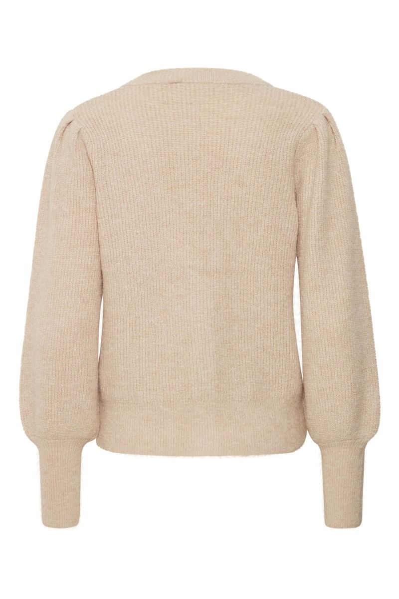 Ichi - Cardigan - IH Dusty CA4 - Oatmeal Melange