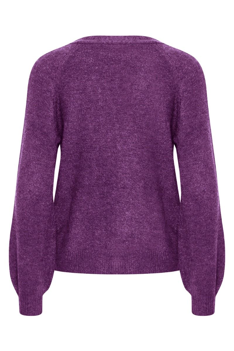 Ichi - Cardigan - IH Kamara CA3 - Amaranth Purple