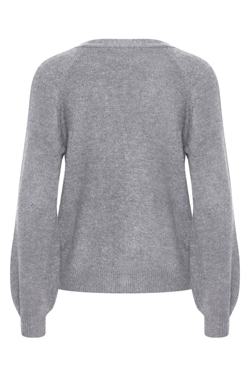 Ichi - Cardigan - IH Kamara CA3 - Grey Melange