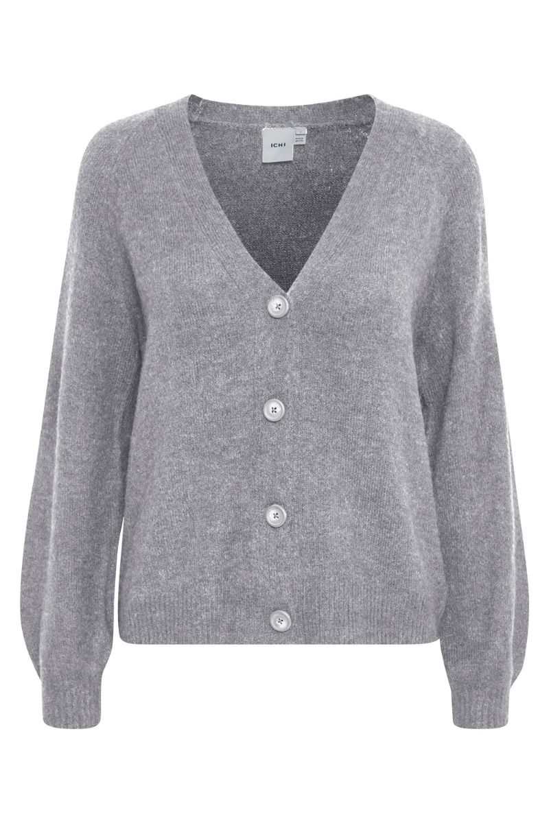Ichi - Cardigan - IH Kamara CA3 - Grey Melange