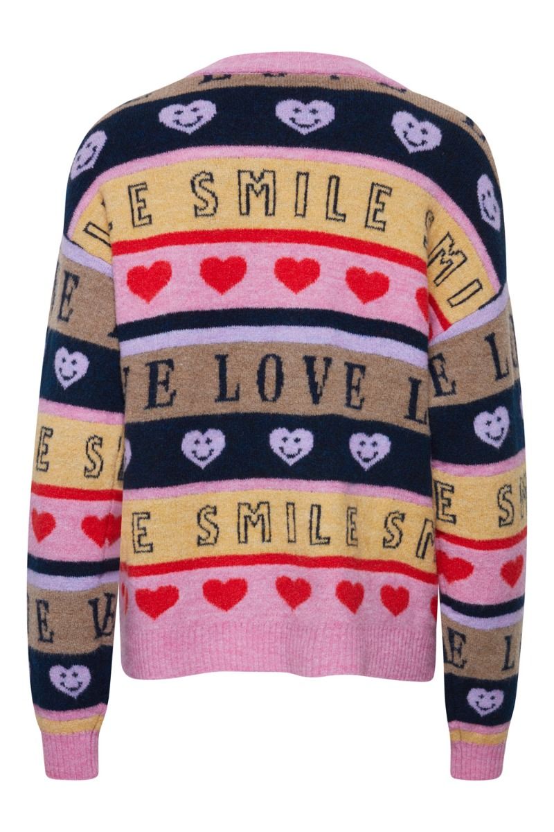 Ichi - Cardigan - IH Motif Cardigan - Chateau Rose