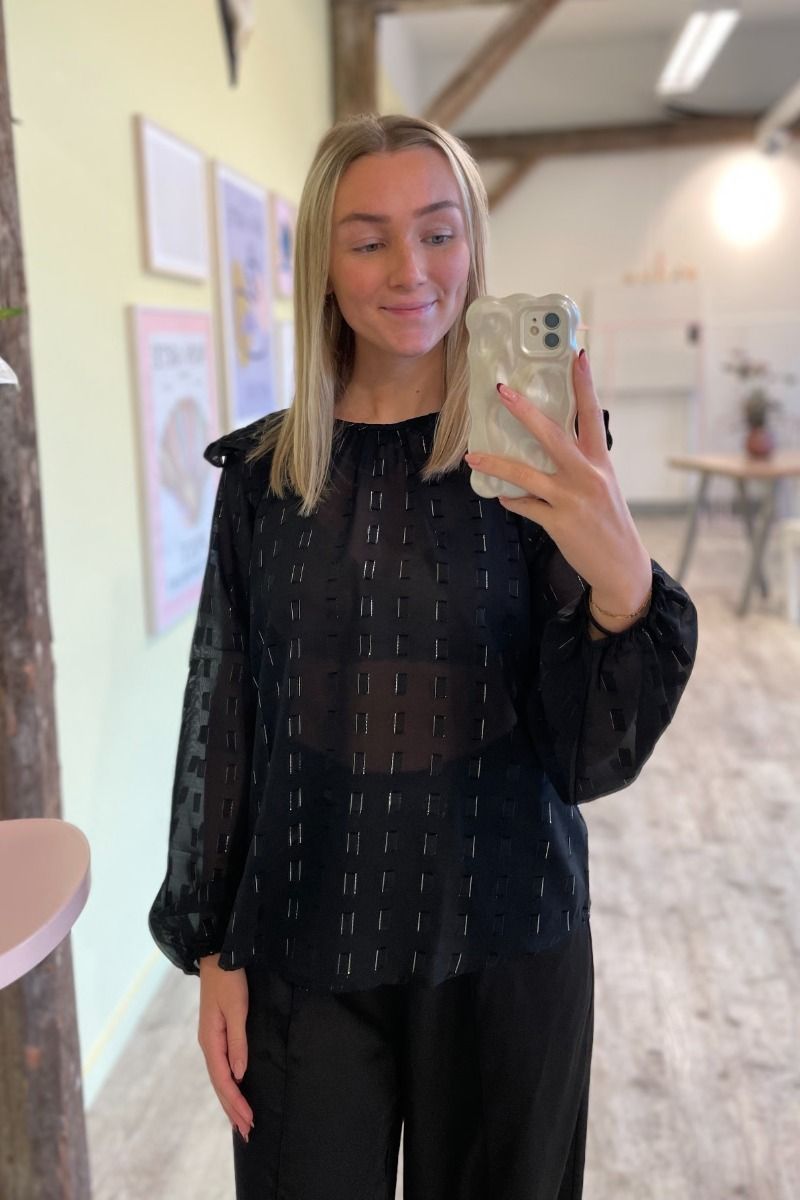 Ichi - Bluse - IH Efota LS - Black