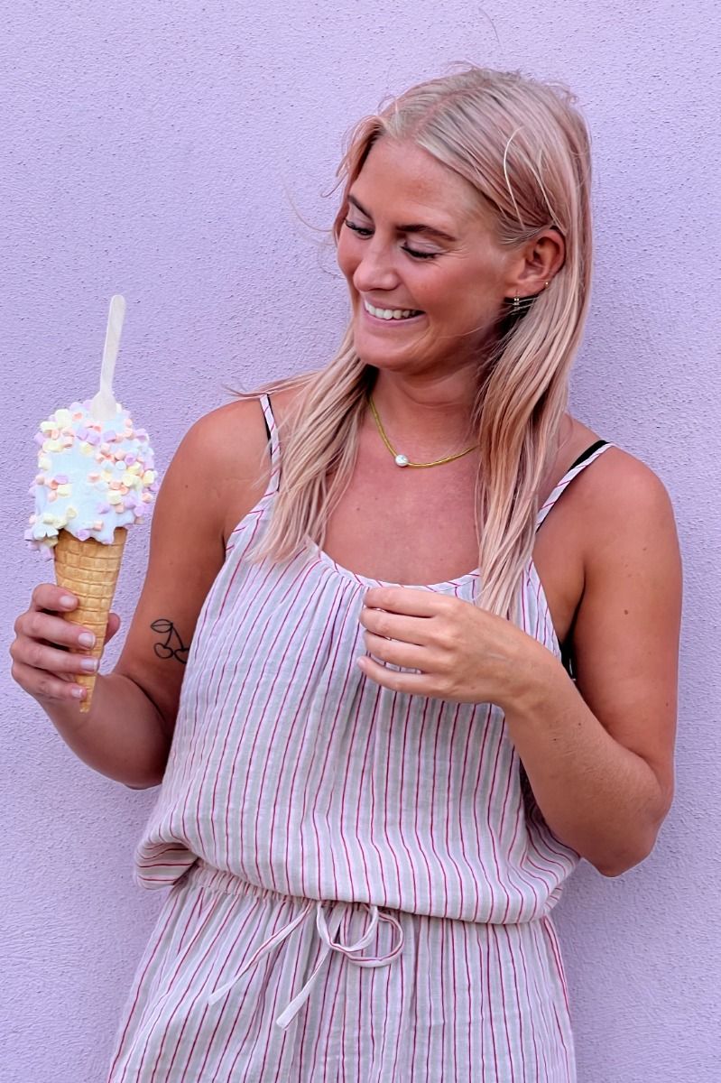 Ichi - Top - IA Foxa Striped TO - Light Lilac Stripe