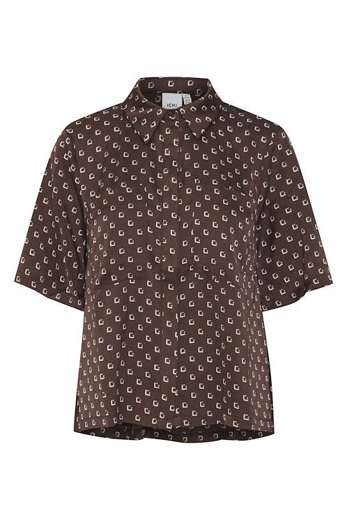 Ichi - Skjorte - IX Ingi SH - Brunette Print