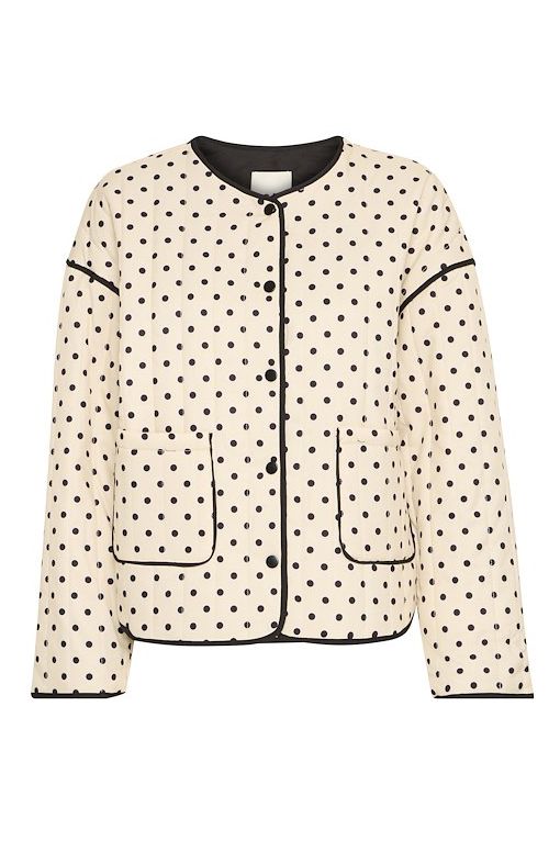 Ichi - Jakke - IX Malini JA - Creme w. Black Dot