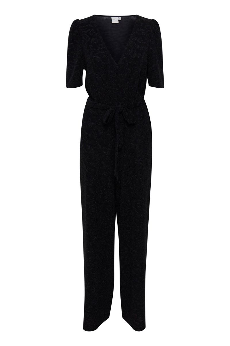 Ichi - Jumpsuit - IH Cheetah Jumpsuit - Black