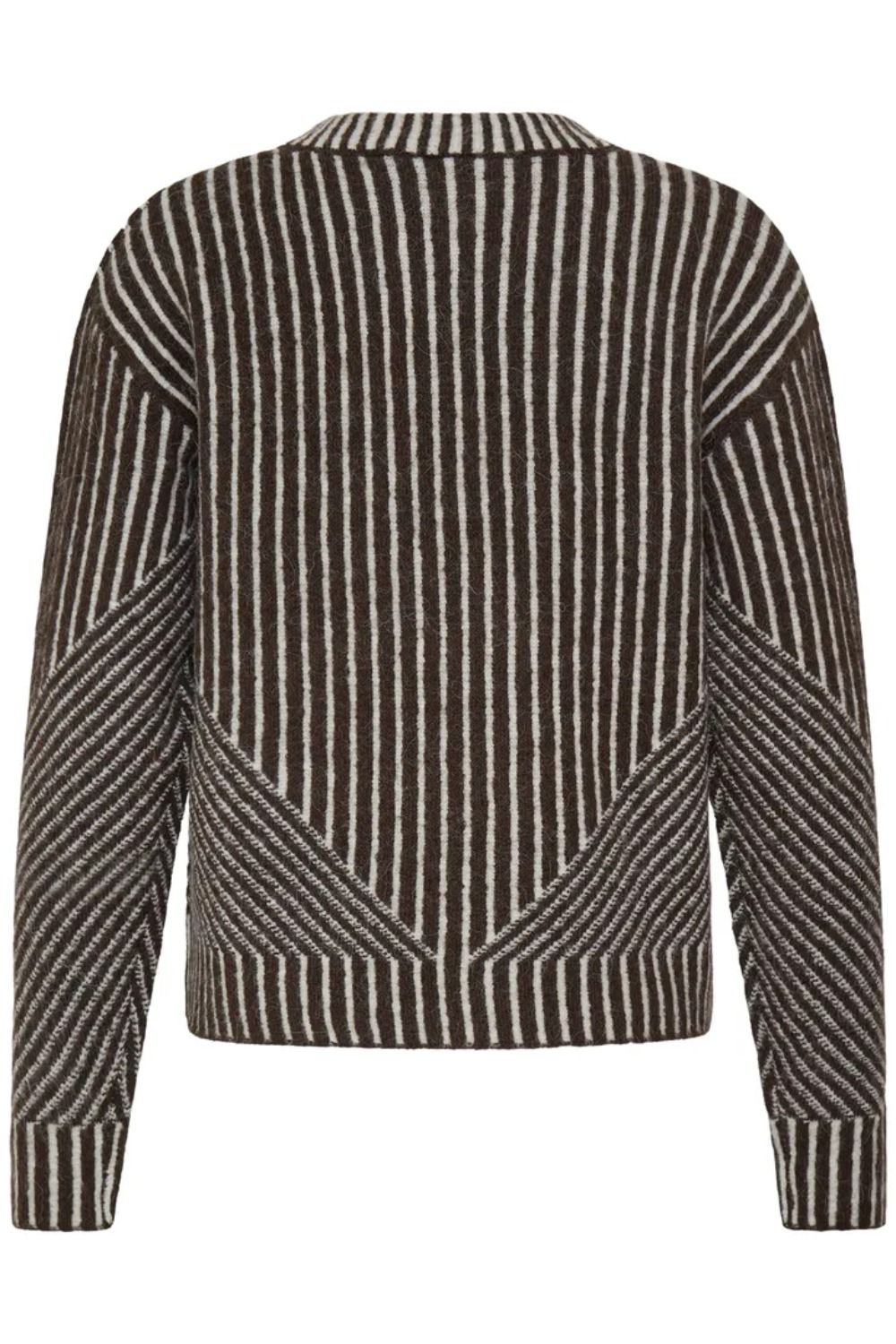Ichi - Strik - Kamara LS Stripe - Chocolate Torte C.D. Stripe