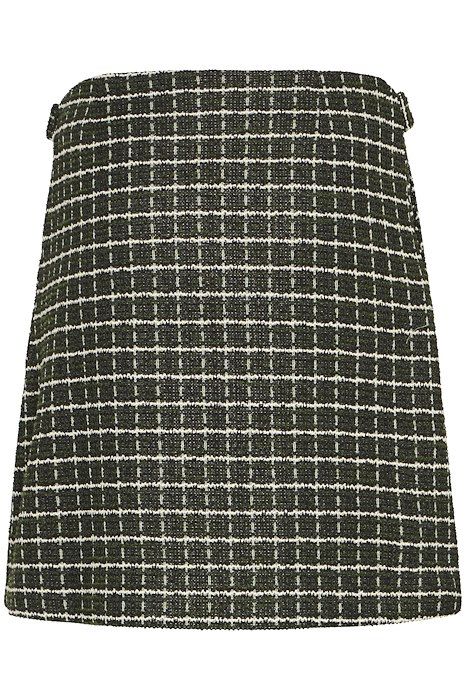 Ichi - Nederdel - Kate Cloule - Rifle Green Check