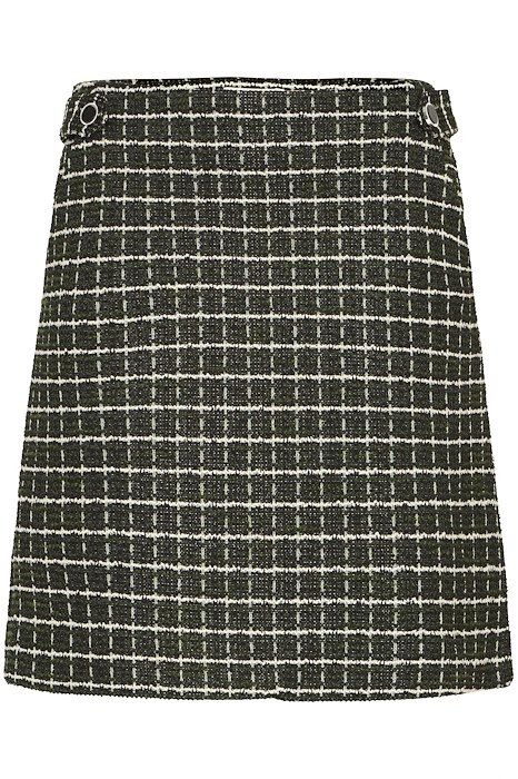 Ichi - Nederdel - Kate Cloule - Rifle Green Check