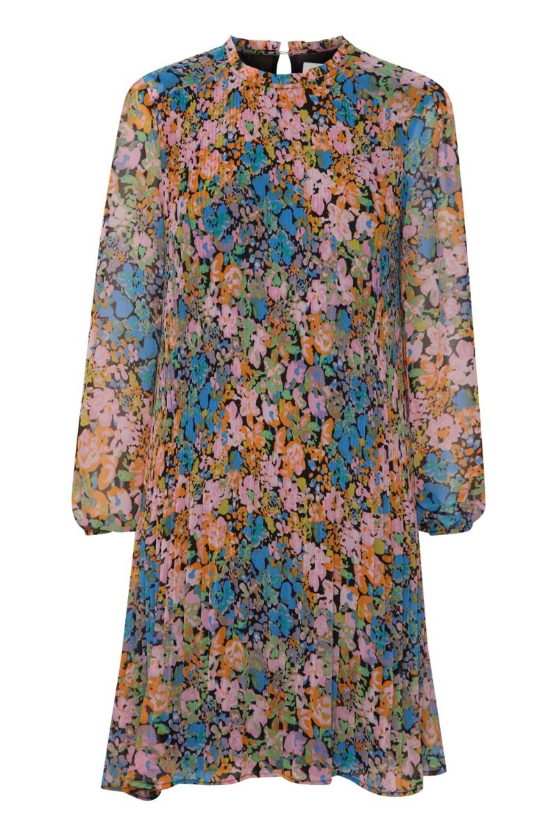 Ichi - Kjole - IH Bally DR - Pink Multi Flower