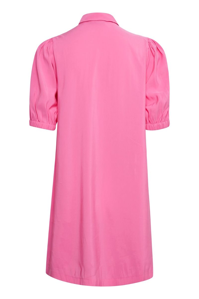 Ichi - Kjole - IH Cassiopeia DR2 - Shocking Pink Solid