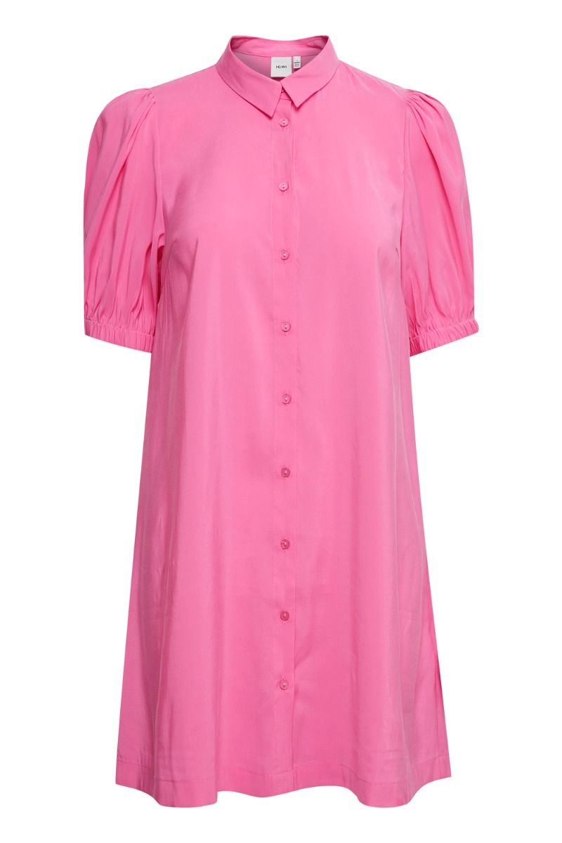 Ichi - Kjole - IH Cassiopeia DR2 - Shocking Pink Solid